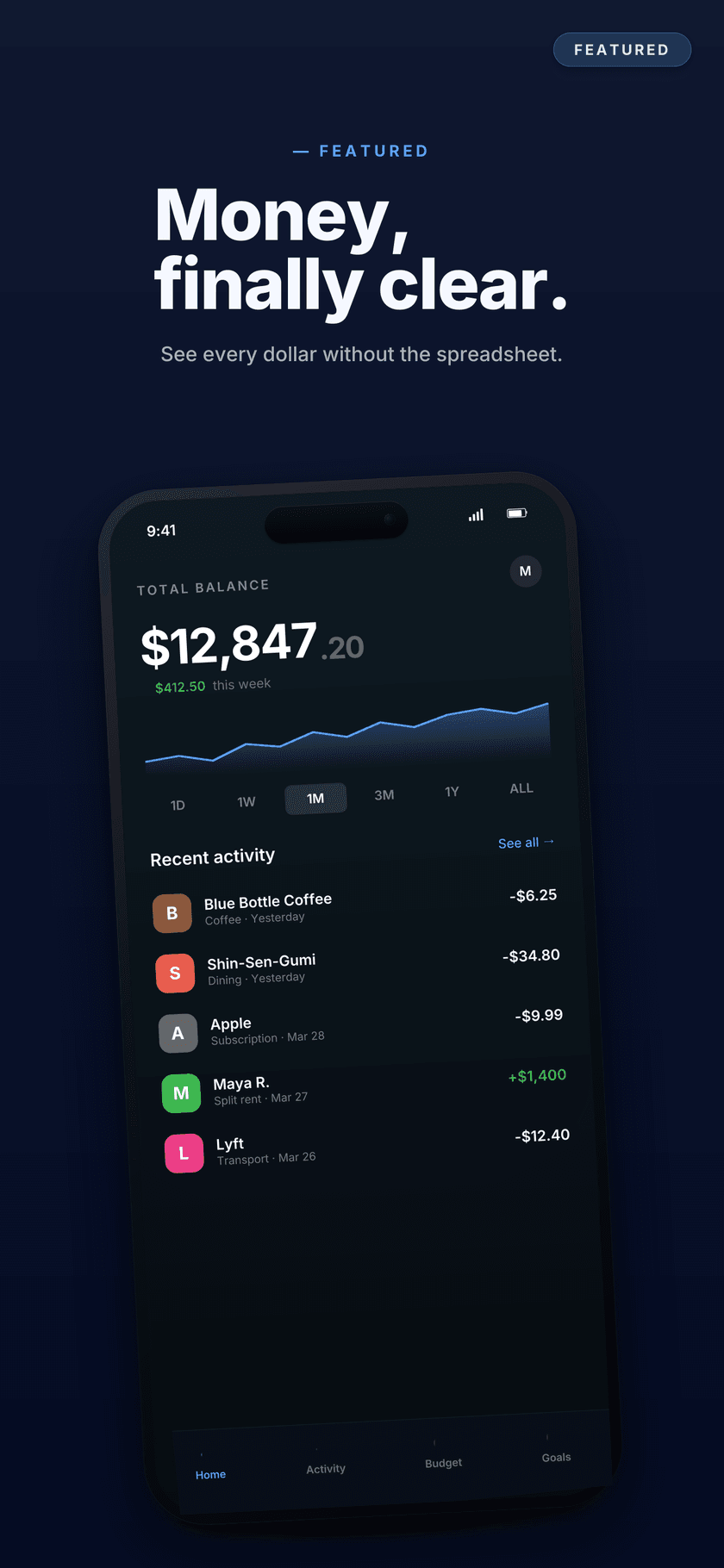 Tidepool: Money, finally clear. (Hero Lift template)