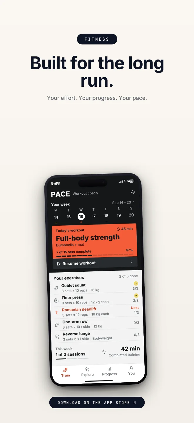 Carbon palette in Closer Badge, a fictional fitness app screenshot example